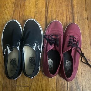 Vans sneakersTwo for one. Selling as is.